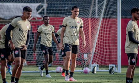 Jogadores se preparam para duelo contra o Grêmio Foto: Victor Ferreira/EC Vitória