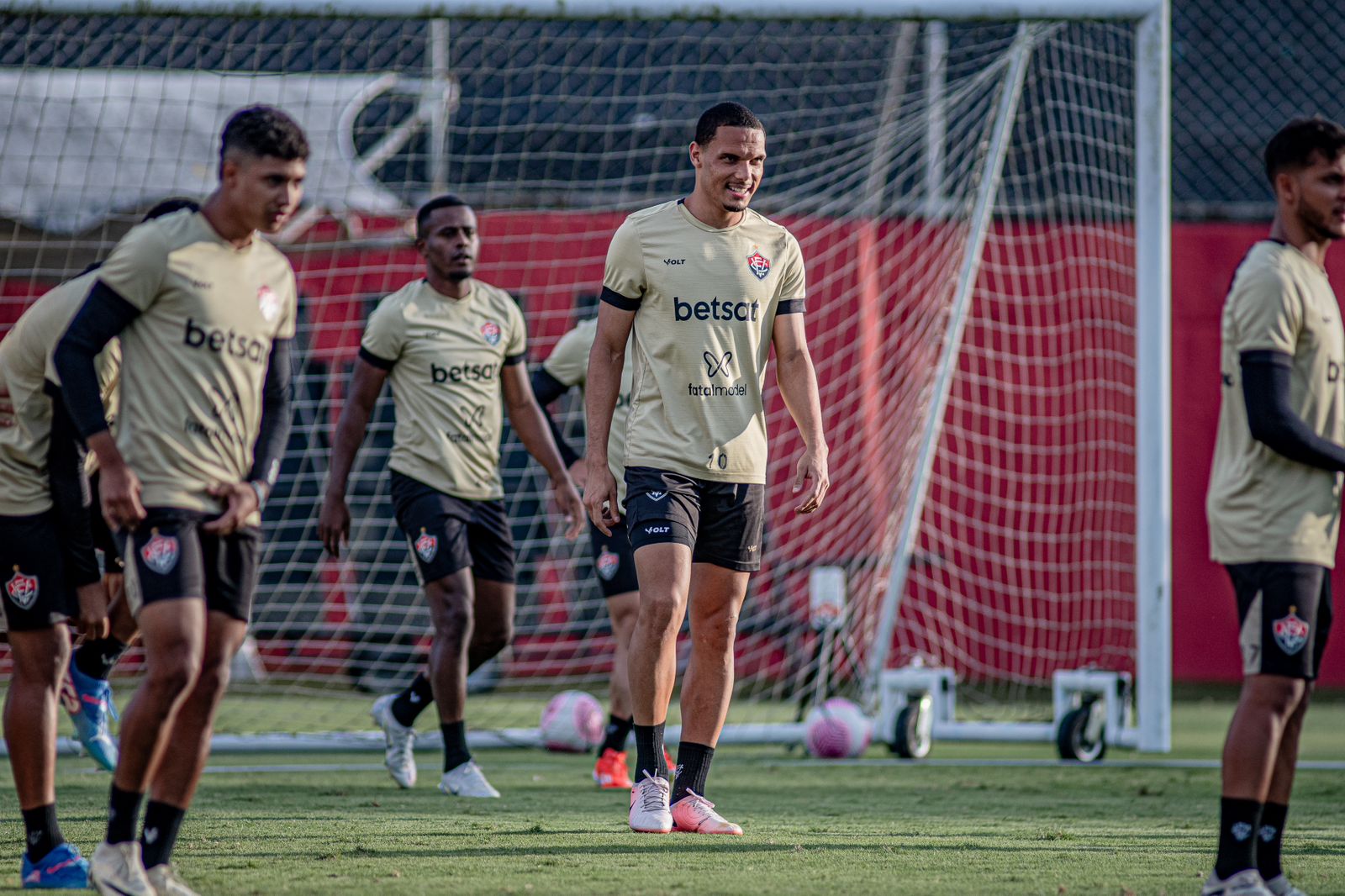 Jogadores se preparam para duelo contra o Grêmio Foto: Victor Ferreira/EC Vitória