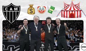 SAF do Atlético-MG em crise. (Arte: ENM)