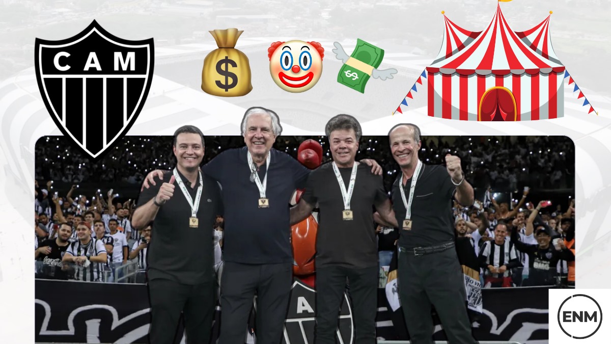 SAF do Atlético-MG em crise. (Arte: ENM)