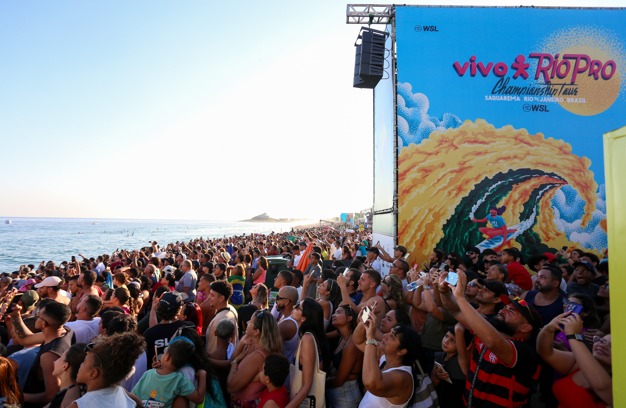 Etapa da WSL no Rio de Janeiro. (Foto: Reprodução/WSL)