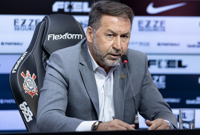 Presidente Augusto Melo nega rumores sobre a chegada de Pogba no Corinthians. (Foto: Rodrigo Coca/Agência Corinthians)