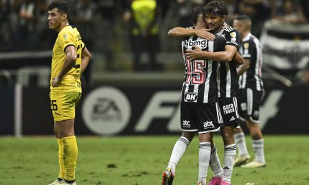 Jogador do Atlético-MG se pronuncia após denúncia em obra de empreendimento (Foto: Pedro Vilela/Getty Images)