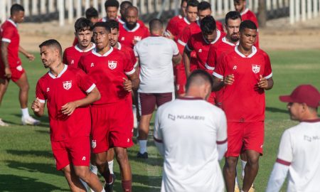 Elenco do CRB em treinamento. (Foto: Francisco Cedrim/CRB)