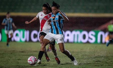 Atletas do River Plate são detidas por atos de racismo em jogo da Ladies Cup contra o Grêmio. (Foto: Divulgação/Grêmio)