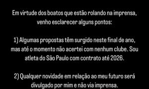 Post de Wellington Rato nas redes sociais. (Foto: Reprodução/Instagram)