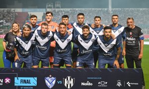 Jogadores do Vélez Sarsfield. (Foto: Hernan Cortez/Getty Images)