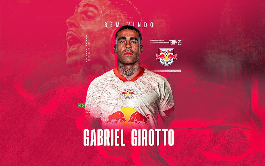 Gabriel é anunciado como reforço do Red Bull Bragantino. (Foto: Divulgação/Red Bull Bragantino)