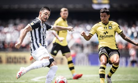 William Bigode, autor de um dos gols da partida do Santos x São Bernardo - Foto: Raul Baretta/ Santos FC