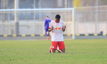 Riquelme, jogador do time sub-20 do Red Bull Bragantino. (Foto: Fernando Roberto/Red Bull Bragantino)