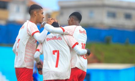 Jogadores do time sub-20 do Red Bull Bragantino. (Foto: Fernando Roberto/Red Bull Bragantino)