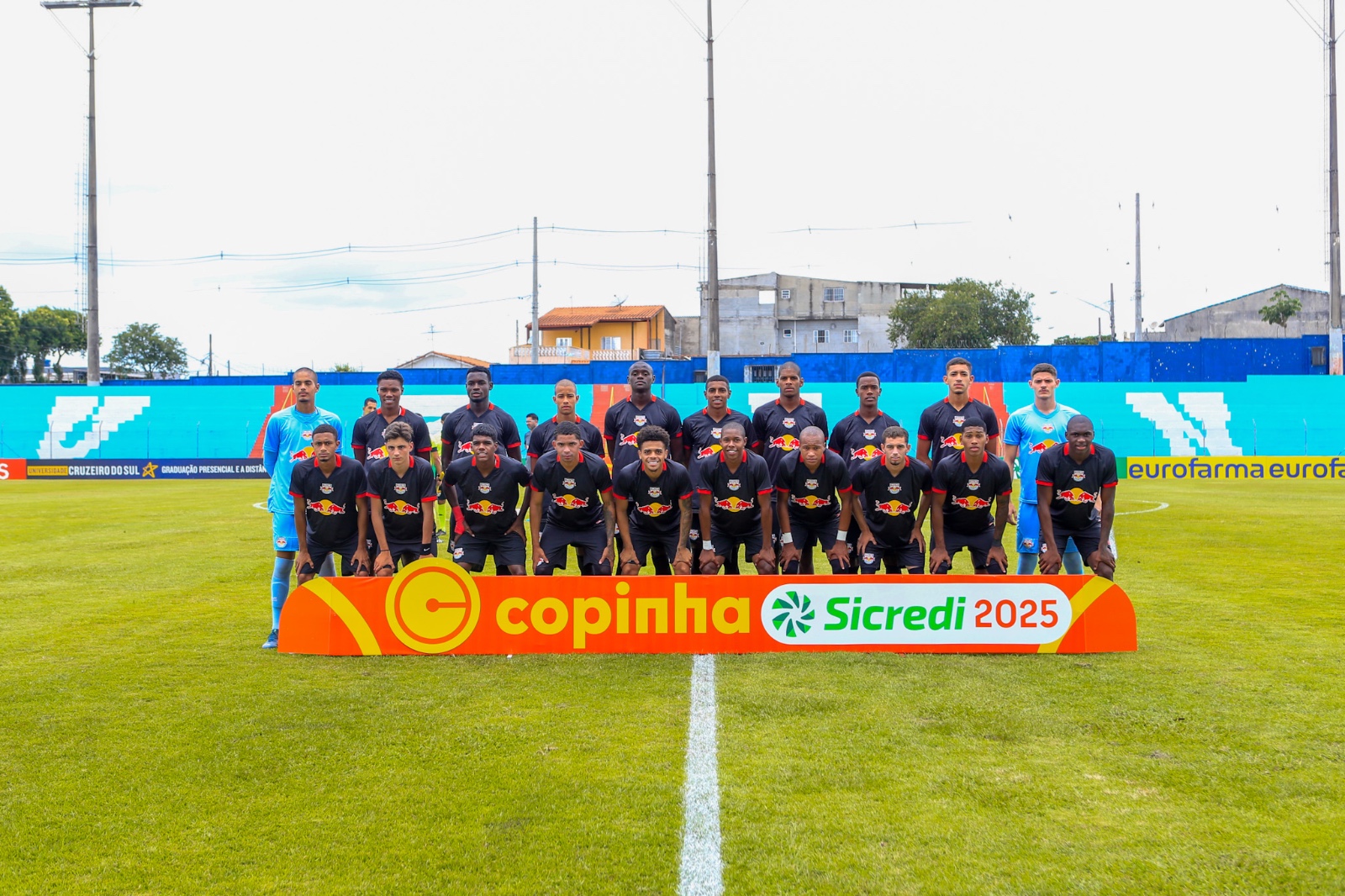 Jogadores do time sub-20 Red Bull Bragantino. (Foto: Fernando Roberto/Red Bull Bragantino)