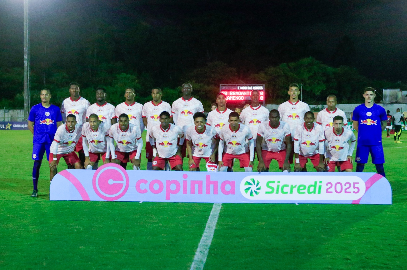 Jogadores do time sub-20 do Red Bull Bragantino. (Foto: Fernando Roberto/Red Bull Bragantino)