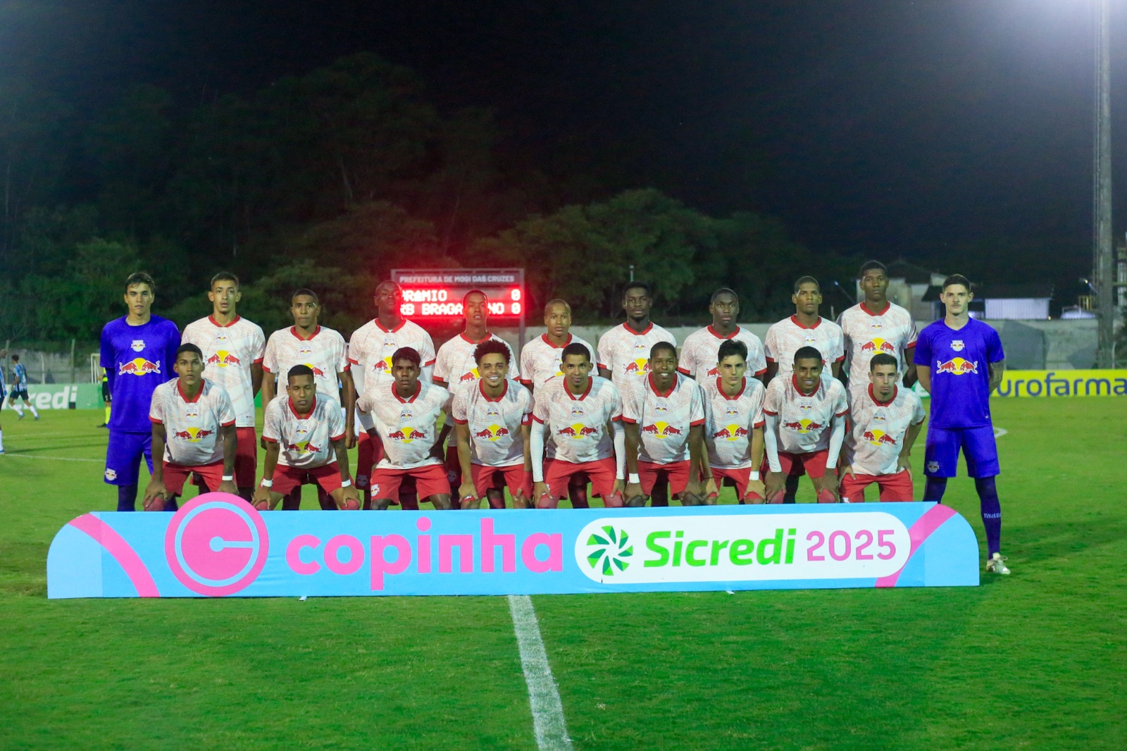 Jogadores do time sub-20 do Red Bull Bragantino. (Foto: Fernando Roberto/Red Bull Bragantino)