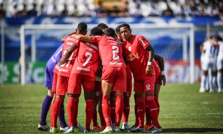 Jogadores do Red Bull Bragantino. (Foto: Ari Ferreira/Red Bull Bragantino)