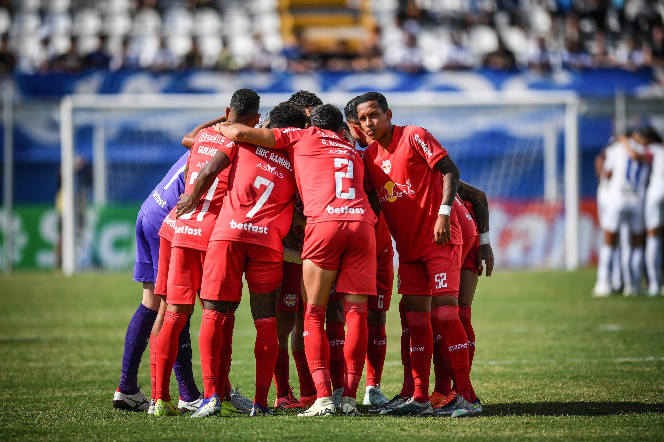 Jogadores do Red Bull Bragantino. (Foto: Ari Ferreira/Red Bull Bragantino)