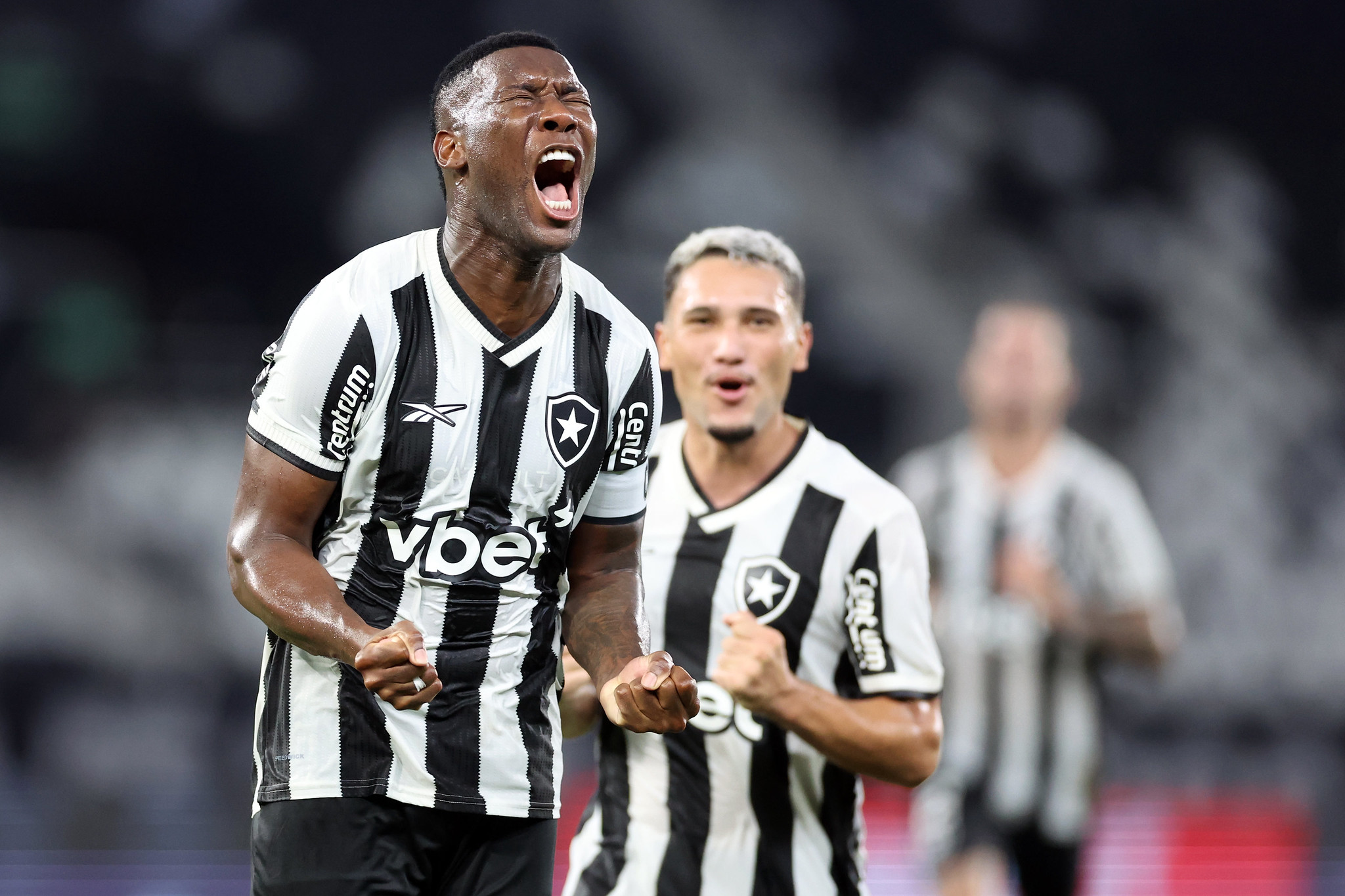 Patrick de Paula comemorando. (Foto:Vítor Silva/Botafogo)