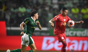 Jadsom, jogador do Red Bull Bragantino, em Palmeiras x Red Bull Bragantino. (Foto: Ari Ferreira/Red Bull Bragantino)