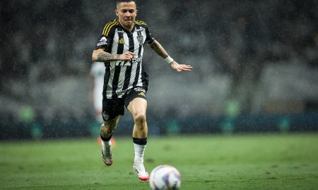 Bernard fez o gol de empate para o Atlético-MG. (Foto: Pedro Souza / Atlético)