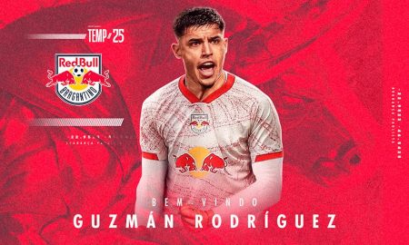 Red Bull Bragantino anunciou a contratação do zagueiro uruguaio Guzmán Rodríguez. (Foto: Divulgação/Red Bull Bragantino)