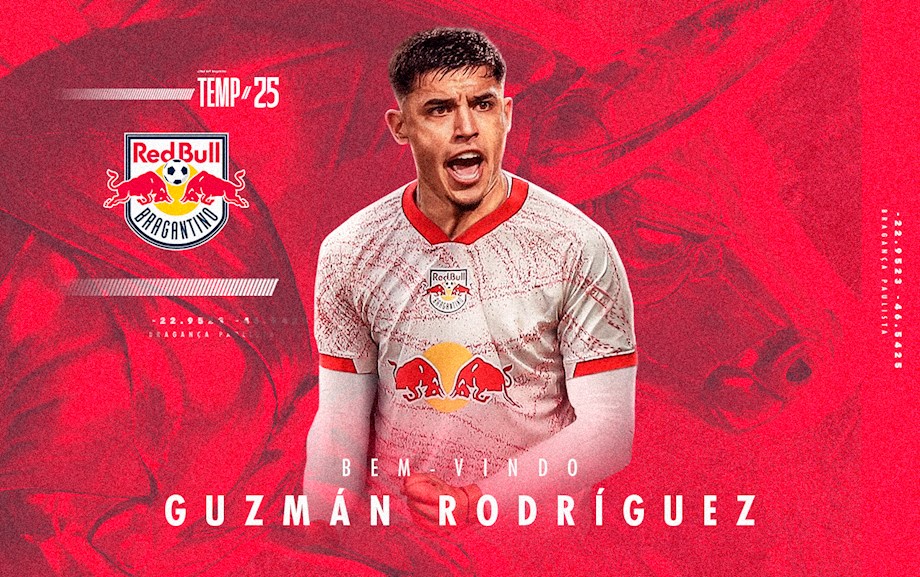 Red Bull Bragantino anunciou a contratação do zagueiro uruguaio Guzmán Rodríguez. (Foto: Divulgação/Red Bull Bragantino)