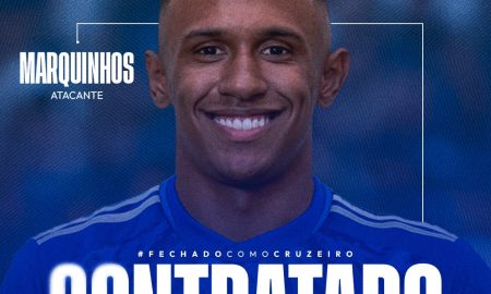 Cruzeiro anuncia a contratação de Marquinhos. Foto: Divulgação/Cruzeiro