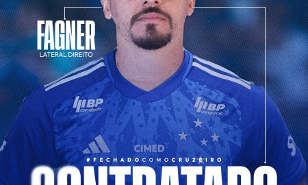 Cruzeiro anuncia a contratação do lateral-direito Fagner, ex-Corinthians. Foto: Divulgação/Cruzeiro