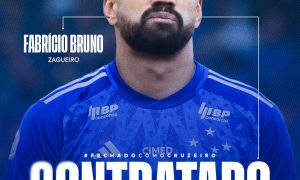 Fabrício Bruno é anunciado como novo reforço do Cruzeiro. Foto: Divulgação/Cruzeiro