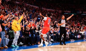 Oklahoma City Thunder venceu o Cleveland Cavaliers mais uma vez na NBA