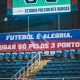 Faixa estendida pela torcida tricolor contra a violência nos estádios. (Mateus Lotif/FEC)