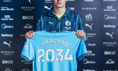 Haaland renovação. (Foto:Divulgalção/Manchester City)