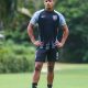 Huguinho durante um treino do Botafogo. (Foto:Arthur Barreto/Botafogo)