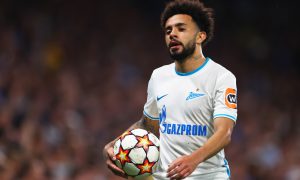 Claudinho durante partida do Zenit da Rússia. (Photo by Clive Rose/Getty Images).