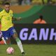 Neymar em partida de futebol pela Seleção Brasileira