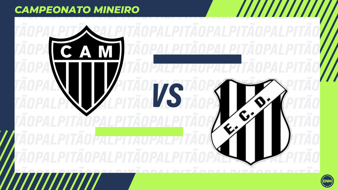 Atlético-MG x Democrata 2ª rodada do Campeonato Mineiro (Arte:ENM)