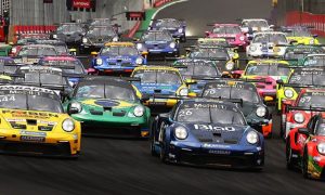 Etapa da Porsche Cup em andamento, realizada ainda em 2024