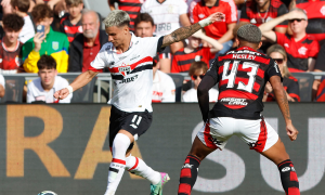 São Paulo e Flamengo no amistoso em 2025 nos Estados Unidos (Foto: Rubens Chiri/Saopaulofc.net)