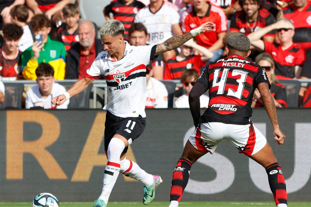 São Paulo e Flamengo no amistoso em 2025 nos Estados Unidos (Foto: Rubens Chiri/Saopaulofc.net)