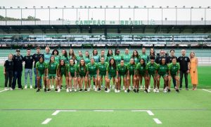 Time Feminino do Juventude reunido para a pré temporada