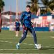 O goleiro Santos, com a camisa do Fortaleza. (Foto: Mateus Lotif/FEC)