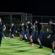 Jogadores reservas do Botafogo no aquecimento (Foto: Henrique Lima/BFR)