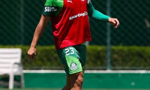 Veiga deve ser titular em clássico contra Santos (Foto: César Greco/Palmeiras)