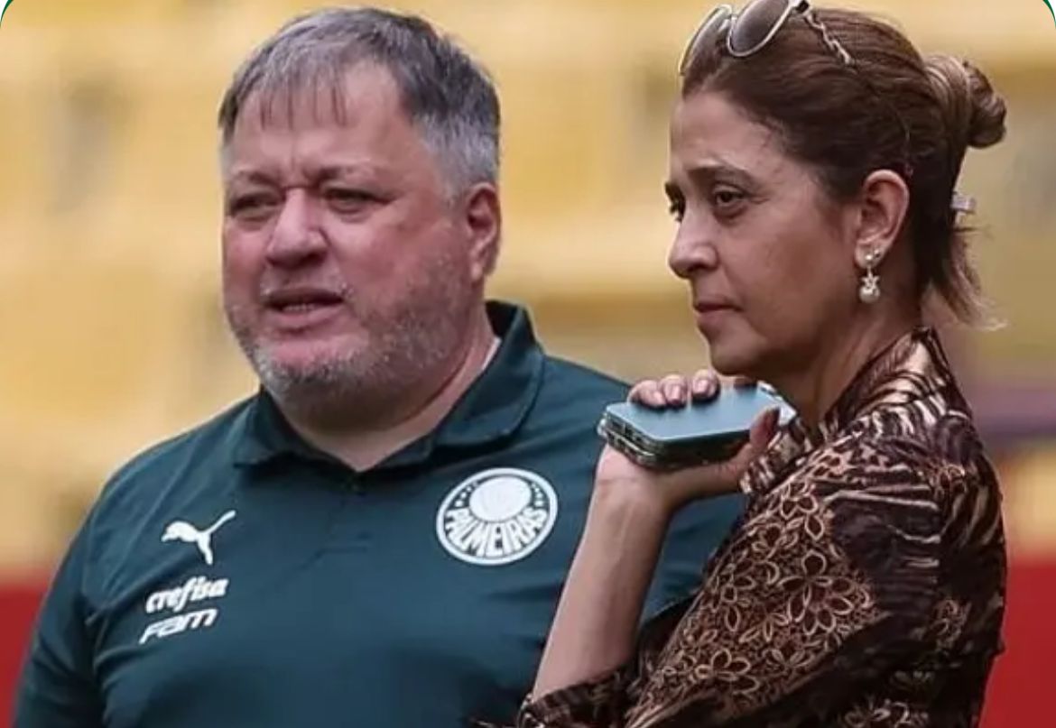 Leila Pereira e Barros viram foco de vaias da torcida (Foto: Cesar Greco/Palmeiras)