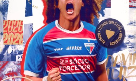 Anúncio de David Luiz no Fortaleza. (Foto: Reprodução/FEC)