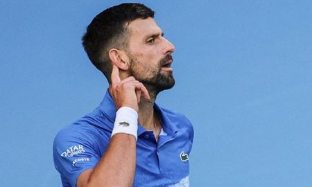 Djokovic no Australian Open (Foto: Tennis Australia)