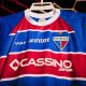 Camisa do Fortaleza com o novo patrocínio da Cassino. (Foto: Leonardo Moreira/FEC)