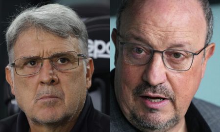 Tata Martino e Rafa Benitez. (Foto:Carmen Mandato/Getty Images;Juan Manuel Serrano Arce/Getty Images)