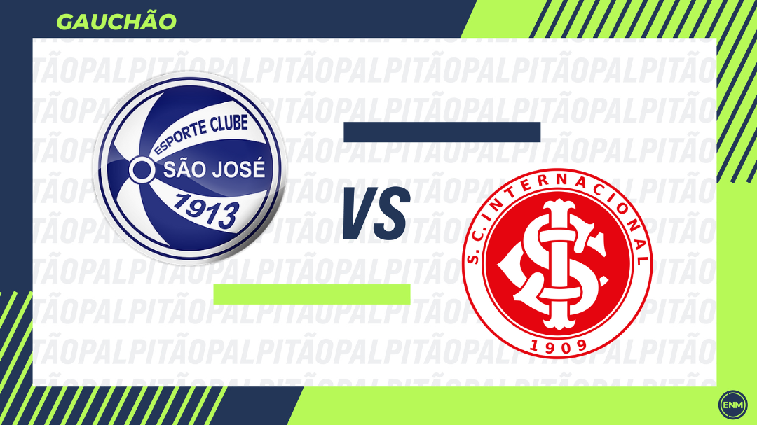 São José x Internacional - Gauchão (Arte: ENM)