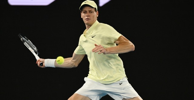 Sinner em ação na semifinal (Foto: Tennis Australia)