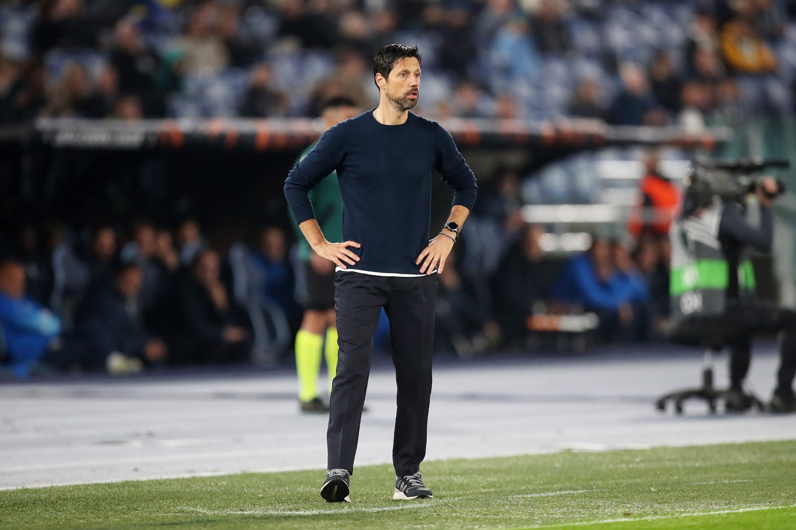 Vitor Bruno no comando do Porto em partida na Liga Europa. (Foto:Paolo Bruno/Getty Images)